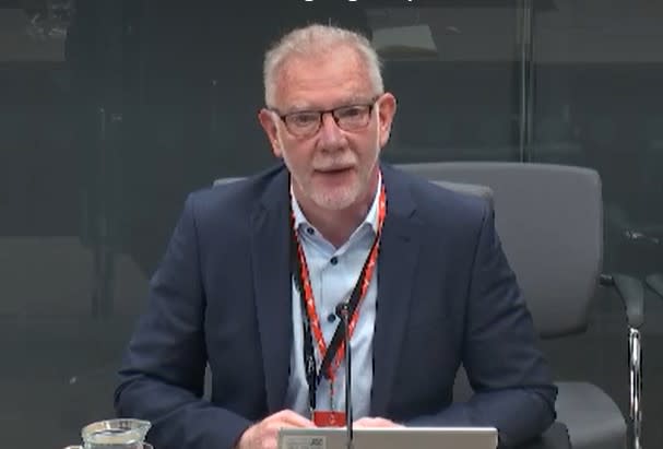 Mr Davies said Sport Wales did not have the authority to investigate independent sports organisations. (Senedd TV)