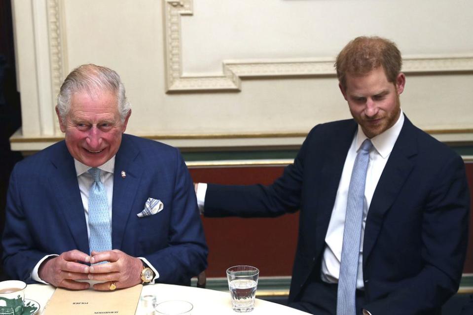 Prince Charles and Prince Harry at the violent crime youth forum on December 12.