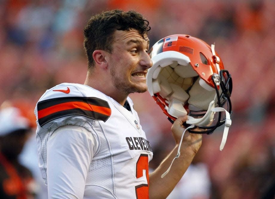 The Cleveland Browns released maligned quarterback Johnny Manziel in 2016.