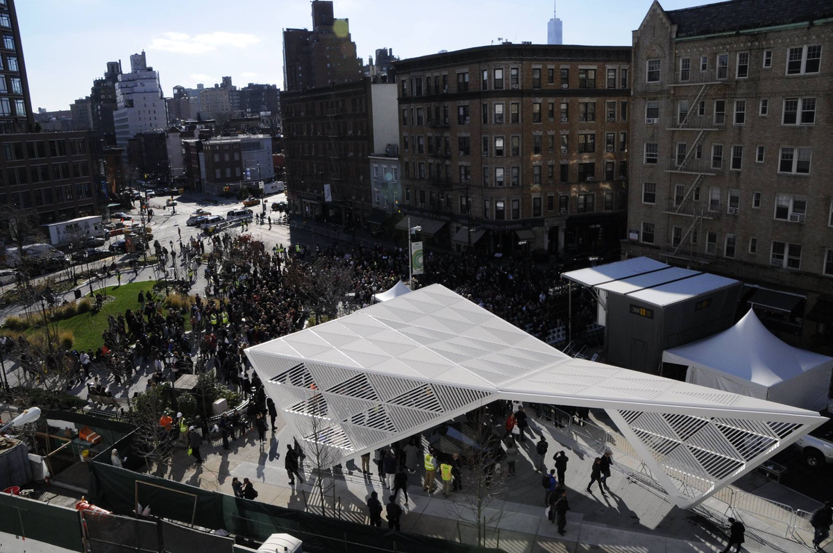 New York’s Aids memorial in Greenwich Village was unveiled in 2016. Now London is to get its own space for remembrance and solidarity (handout)