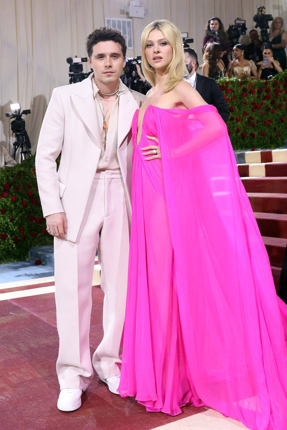 Brooklyn and Nicola Peltz Beckham on the 2022 Met Gala red carpet 