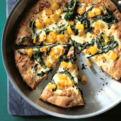 Broccoli Rabe Skillet Pizza