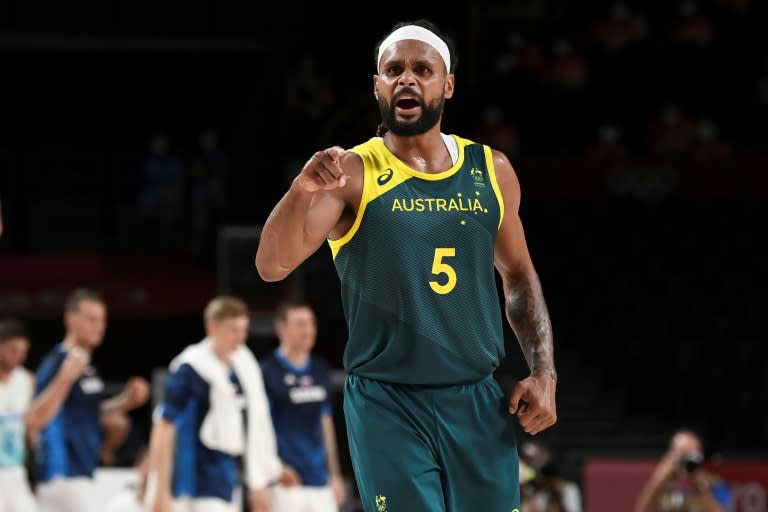 NBA veteran Patty Mills is in the extended Australia squad named for the Paris Olympics (Aris MESSINIS)