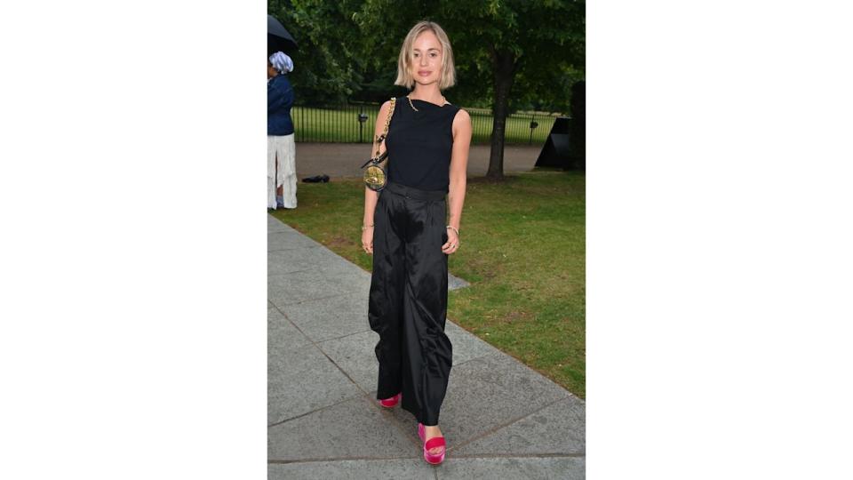 Lady Amelia Windsor attends the BFC Summer Party 2024 at Serpentine South on July 8, 2024 in London, England. (Photo by Dave Benett/Getty Images)