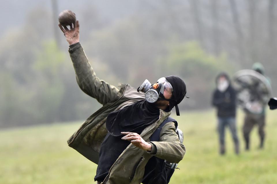 French police clash with eco-activists