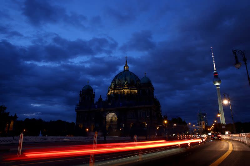 FILE PHOTO: Facade lighting of landmarks reduced to save energy in Berlin