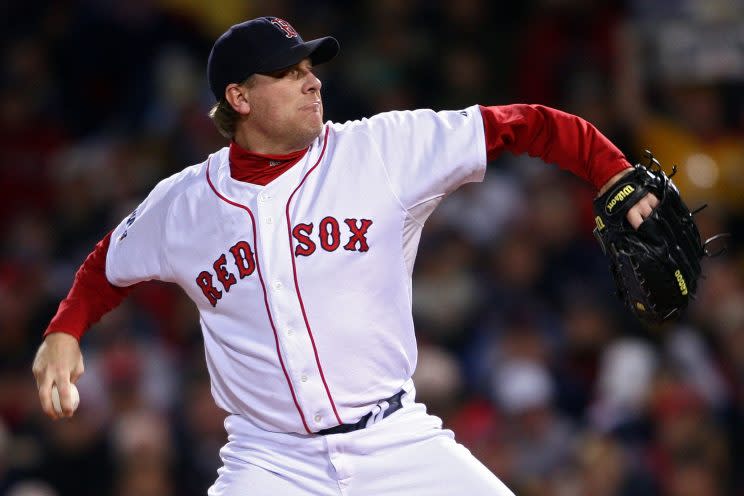 Curt Schilling was considered a borderline candidate even before 2017. (Getty Images/Elsa)