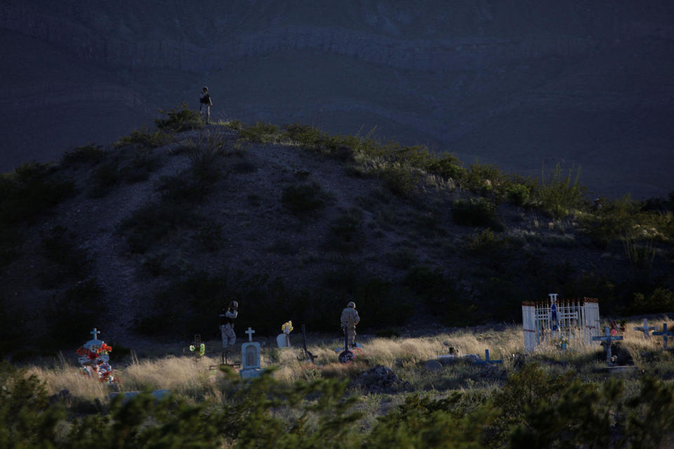 Soldiers patrol Juarez Valley, Mexico