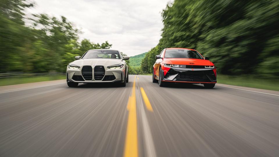 bmw m3 and hyundai ioniq 5 n