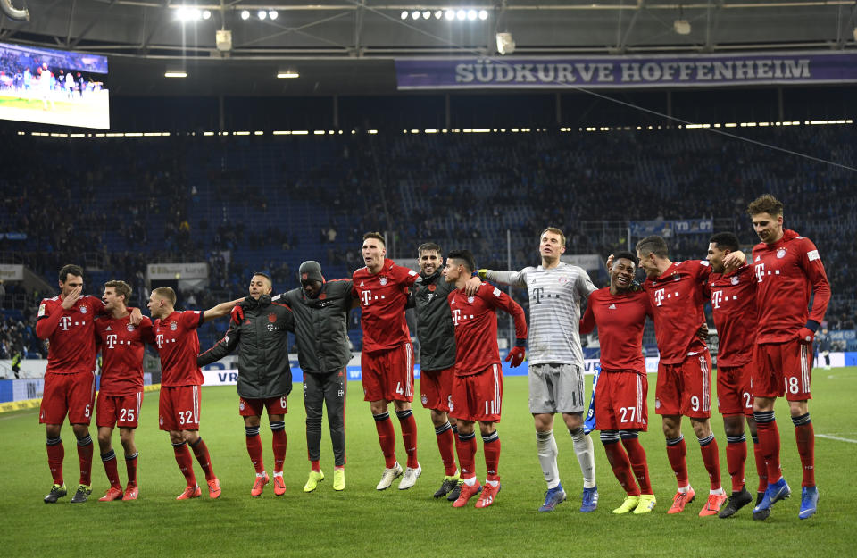 Der FC Bayern ist mit einem Sieg in die Rückrunde gestartet. Bild: Getty Images
