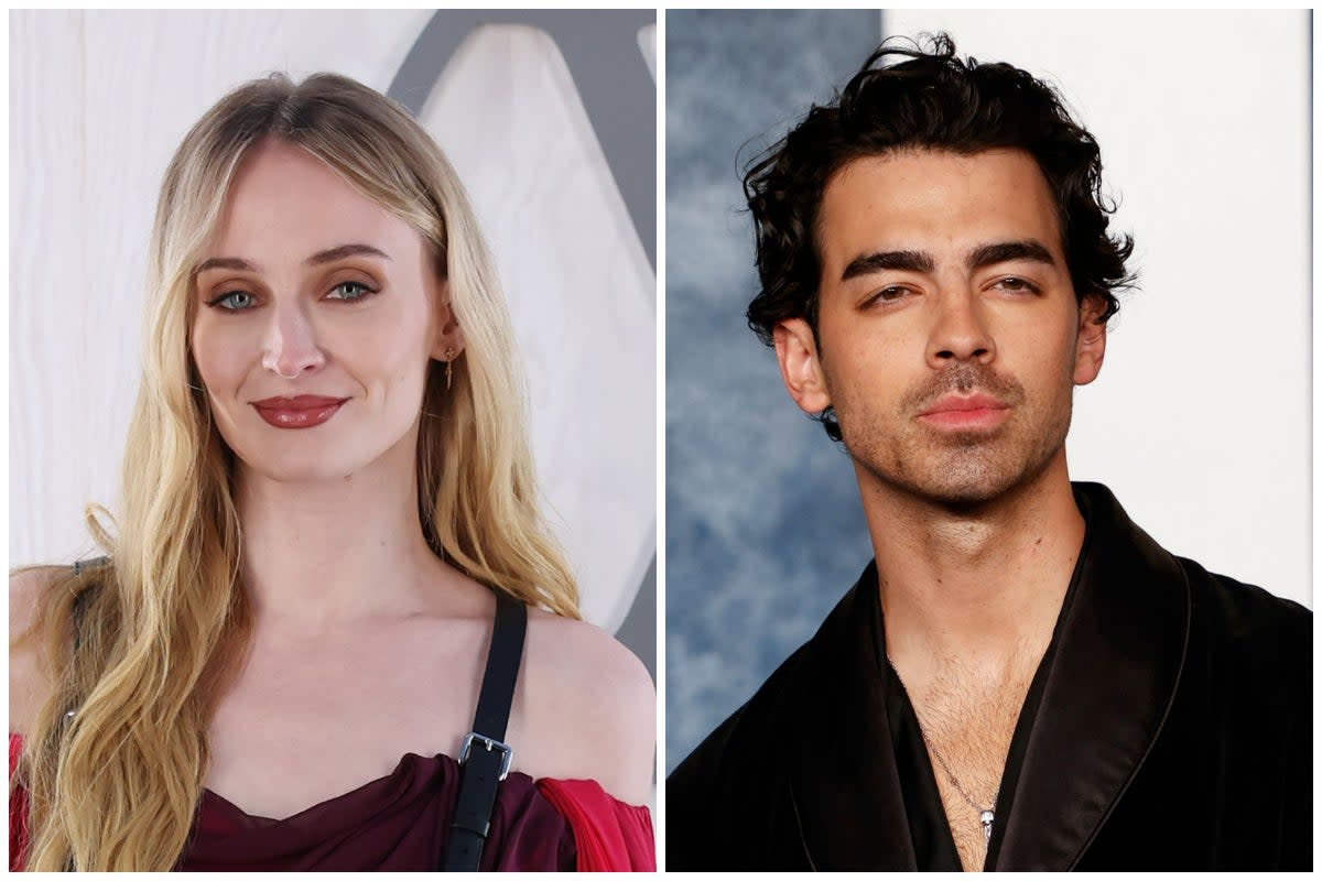 Joe Jonas (right) has shared a snippet of a new song seemingly addressing split with Sophie Turner (left) (Getty)