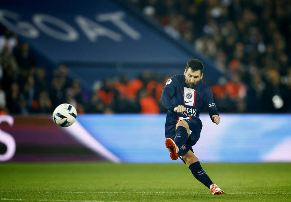 Paris St Germain's Lionel Messi