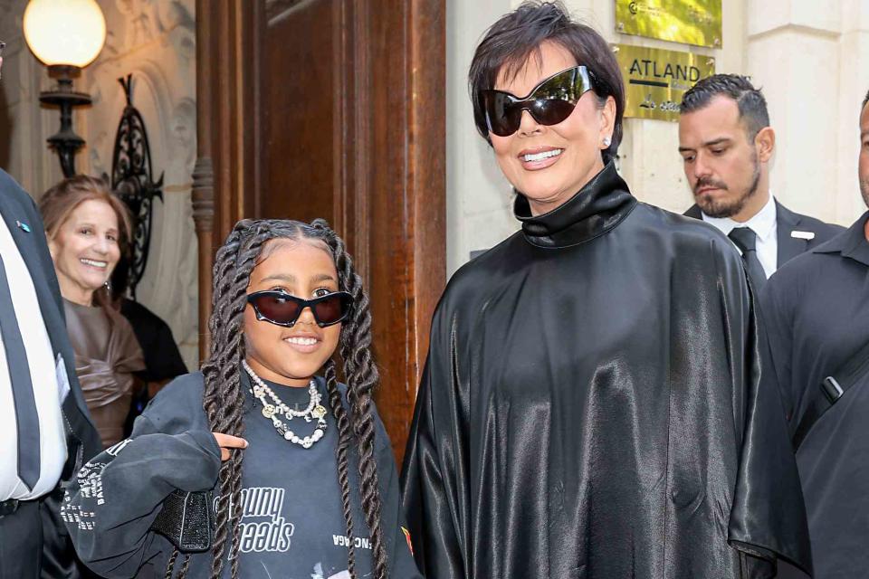 <p>Jacopo M. Raule/Getty</p> North West and Kris Jenner in 2022