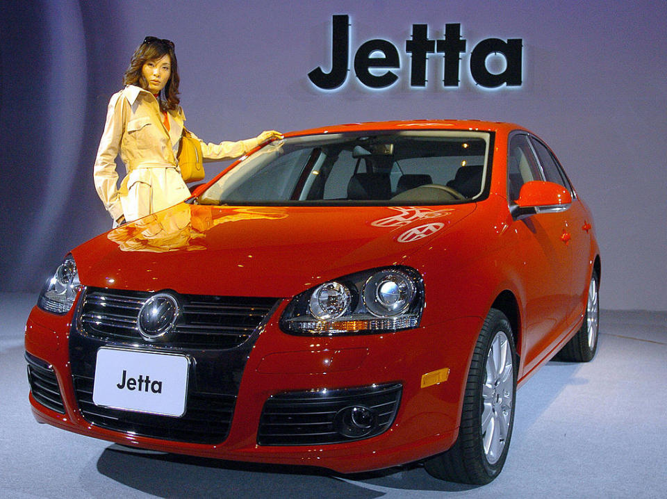 a red jetta