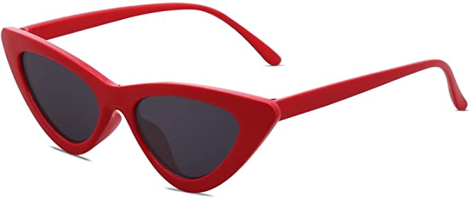 SOJOS Retro Vintage Narrow Cat Eye Sunglasses. Image via Amazon.