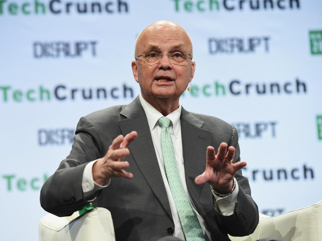 General Michael Hayden speaks onstage during TechCrunch Disrupt NY 2016 at Brooklyn Cruise Terminal on May 11, 2016  (Getty)