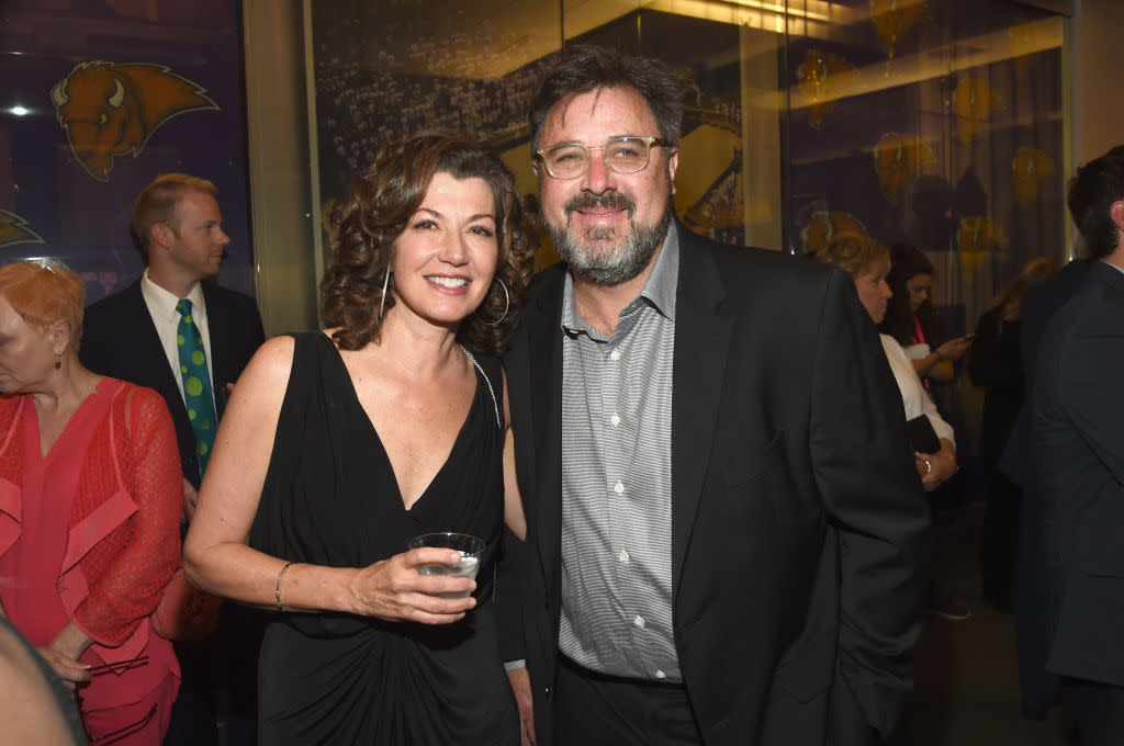 Amy Grant and Vince Gill, pictured in 2017, married in 2000. (Photo: ​​Rick Diamond/Getty Images for Gospel Music Association)