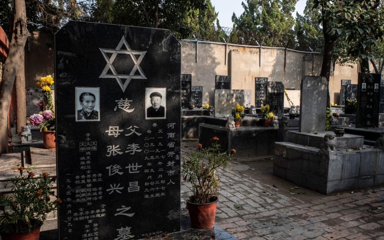 The graveyard of a Jewish family in a cemetery in Kaifeng - Daily Telegraph