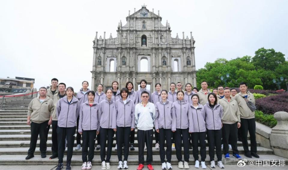 中國女排矢志於澳門站確立爭取奧運資格的優勢。（圖：中國女排官方微博）