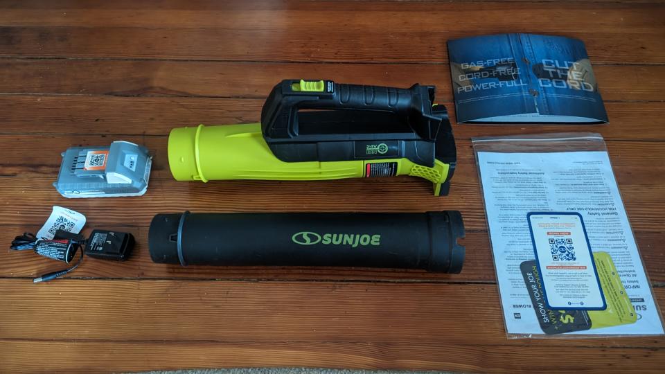 Sun Joe 24V-TB-LTE 24-Volt IONMAX Cordless Compact Turbine Jet Blower