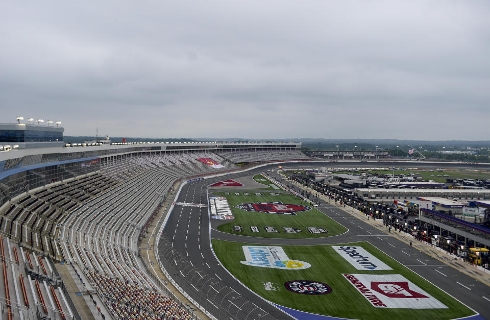 CONCORD, NORTH CAROLINA - MAY 25: A general view of track prior to the NASCAR Xfinity Series Alsco 300 at Charlotte Motor Speedway on May 25, 2020 in Concord, North Carolina. (Photo by Jared C. Tilton/Getty Images)