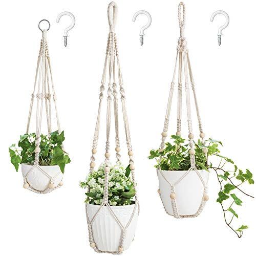 3 Pack Macrame Plant Hangers