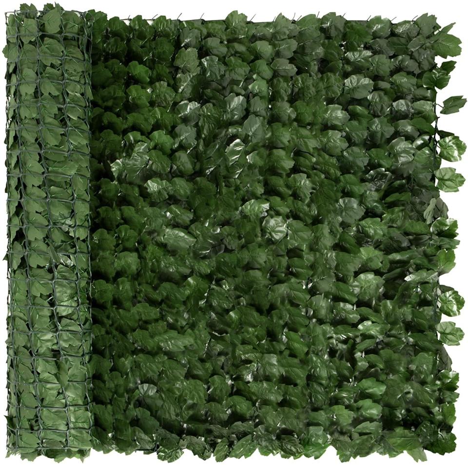 Transform your outdoor space into a soothing "green" haven with plenty of privacy. You'll get 94x39 inches of this faux material, which is water-resistant and easily wraps around railings.<br /><br /><strong>Promising review:</strong> "I am on the third floor and I wanted privacy on my parking lot facing balcony while sungazing. <strong>This fit the bill perfectly for me, the zip ties only took a few minutes to attach from the inside I did not attach to outside.</strong>" &mdash; <a href="https://amzn.to/3tJgWNZ" target="_blank" rel="nofollow noopener noreferrer" data-skimlinks-tracking="5580838" data-vars-affiliate="Amazon" data-vars-href="https://www.amazon.com/gp/customer-reviews/R6EQ667X7SVH3?tag=bfgenevieve-20&amp;ascsubtag=5580838%2C12%2C33%2Cmobile_web%2C0%2C0%2C1159974" data-vars-keywords="cleaning,fast fashion,skincare" data-vars-link-id="1159974" data-vars-price="" data-vars-product-id="16176844" data-vars-retailers="Amazon">Amazon Customer</a><br /><br /><strong>Get them from Amazon for <a href="https://amzn.to/32LMZAN" target="_blank" rel="noopener noreferrer">$52.99+</a> (available in three sizes). </strong>