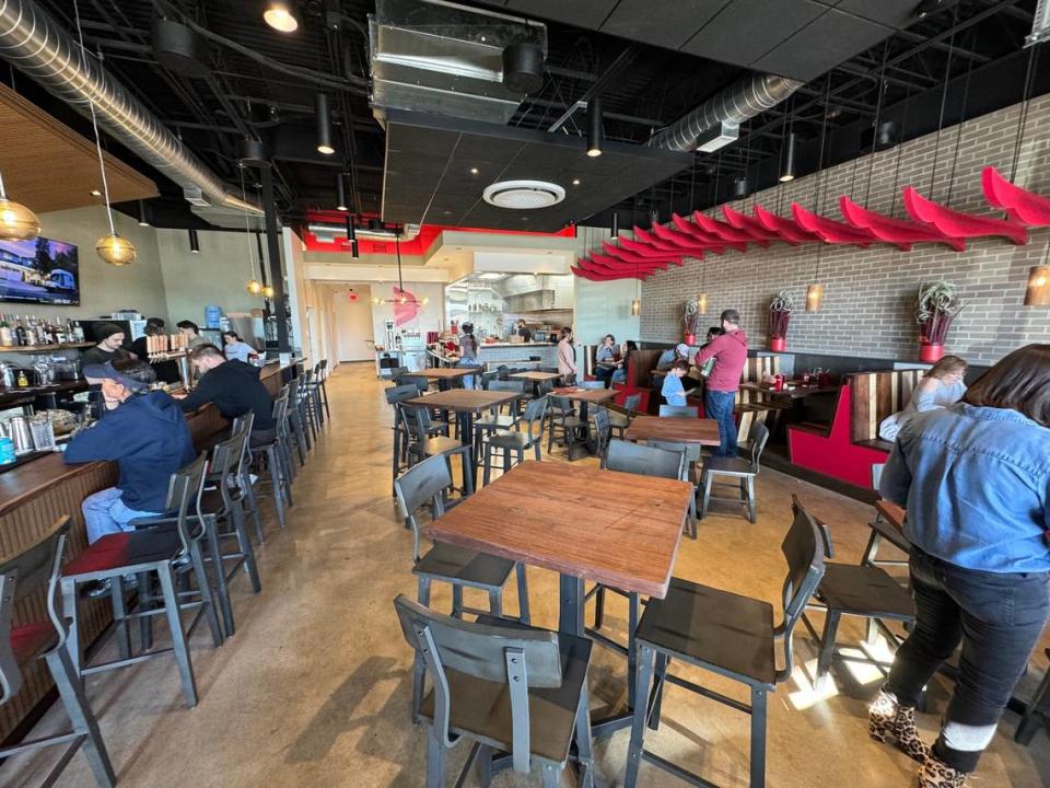 The interior of Red Bird, a new sandwich restaurant in Normandie Center