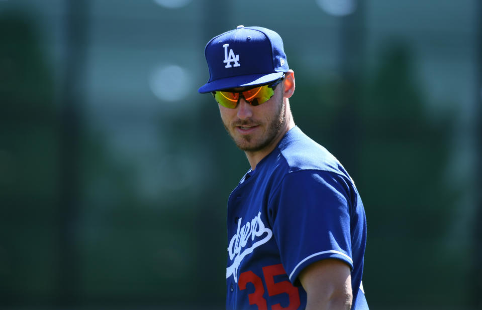 Cody Bellinger #35 of the Los Angeles Dodgers 