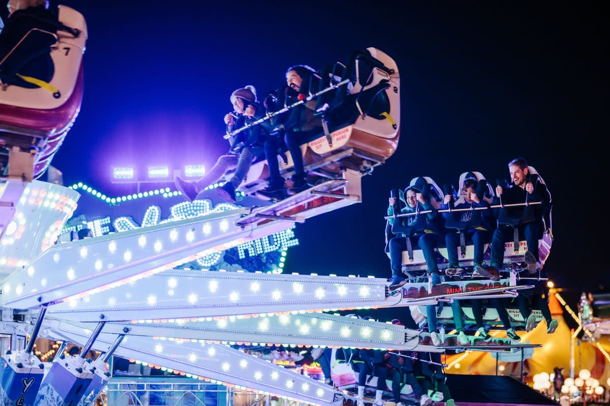 One of the rides at the Hyde Park Winter Wonderland (Giles Smith)