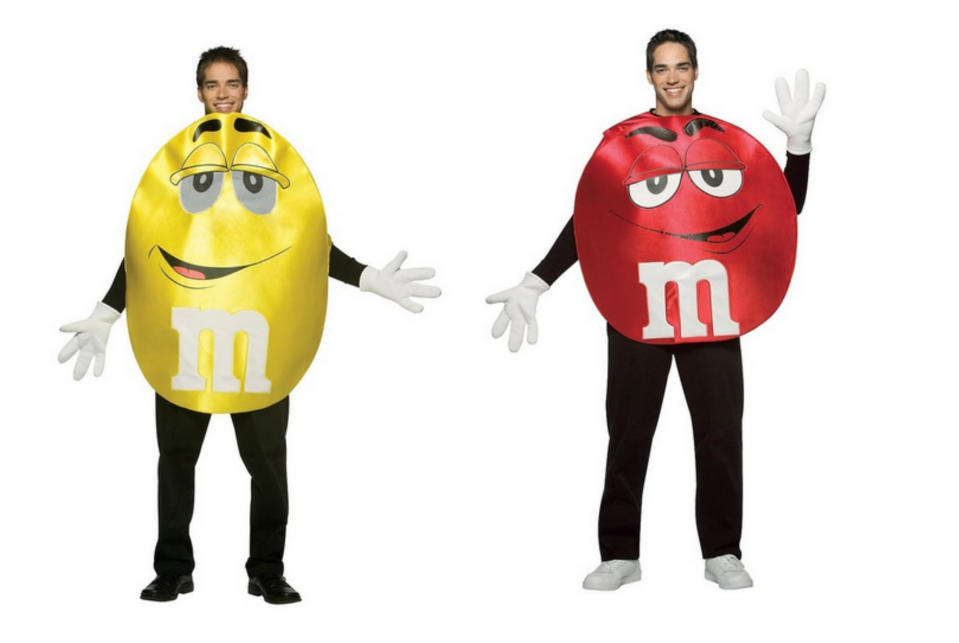 Red and yellow m&ms costumes