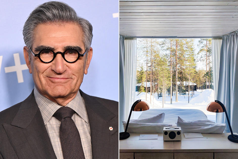 From Treehouses to a Suspended Train: See Every Hotel Eugene Levy Stays at on 'The Reluctant Traveler'
