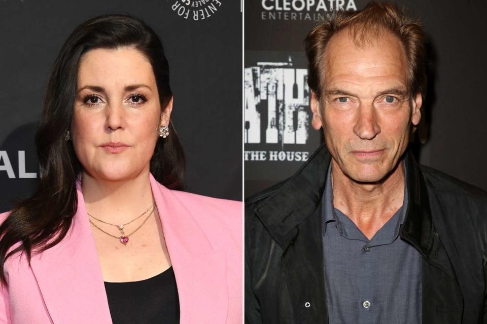 <p>Jon Kopaloff/Getty Images; David Livingston/Getty Images</p> Melanie Lynskey and Julian Sands