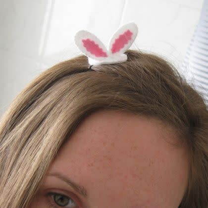 Tiny Easter Bunny Ears Hair Grip