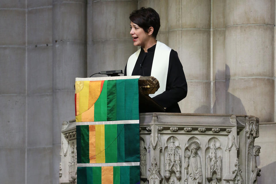 Rev. Amy Butler was <a href="http://religionnews.com/2014/04/28/historic-riverside-church-appoints-first-woman-senior-minister/" target="_blank">elected&nbsp;</a>to lead New York City's Riverside Church in June 2014.&nbsp;At just 44 years old, <a href="https://www.nytimes.com/2014/06/09/nyregion/riverside-church-elects-amy-butler-as-new-senior-minister.html" target="_blank">the single mother of three&nbsp;became the first woman</a>&nbsp;to lead&nbsp;one of America's most prominent liberal Protestant congregations.