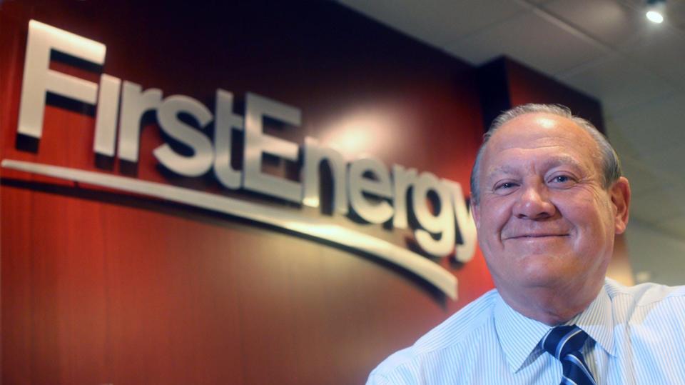 FirstEnergy Corp. President and CEO Charles "Chuck" Jones appears at the company's Akron headquarters in 2015.