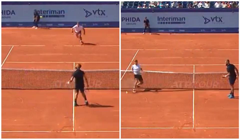 La dejada espectacular de Benoit Paire en el Torneo de Gstaad. (Foto: Twitter / @TennisTV).