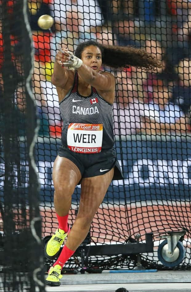 Jillian Weir makes a hammer throw in competition. Weir will be part of Canada's track and field team at the Olympic Games Tokyo 2020. (Claus Andersen/Athletics Canada - image credit)