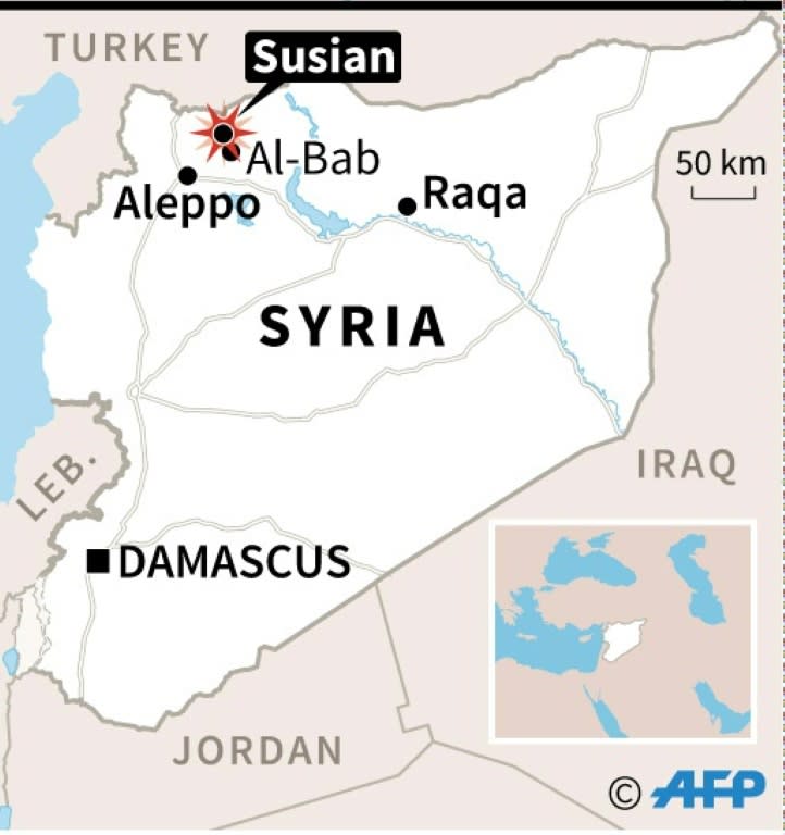 Syrian rebels have blamed the attack on IS
