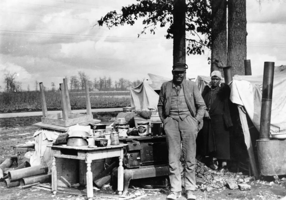 Viele Menschen wurden während der Weltwirtschaftskrise obdachlos. - Copyright: Arthur Rothstein/Hulton Archive/Getty Images