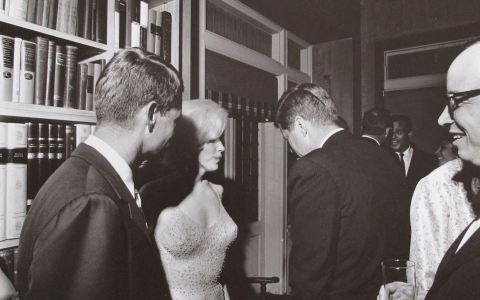 Marilyn Monroe with President John F Kennedy in New York, 1962 - AP Photo/Bonhams, Cecil Stoughton