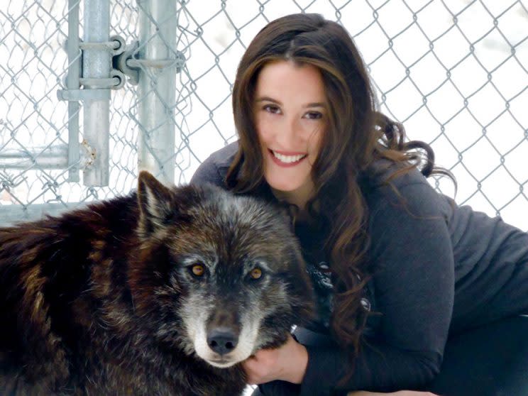 Sarah Varley says that spending time with wolves helped her overcome anorexia. (Photo: Mercury Press) 