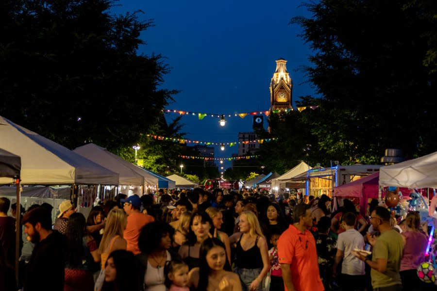 Mercado on Fifth offers a popular outdoor market on Friday nights in downtown Moline.