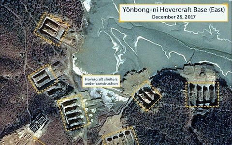 The new Yonbong-ni site will permit hovercraft to land troops on the South Korean island of Daecheong-do in around 30 minutes - Credit: Airbus/www.beyondparallel.csis.org