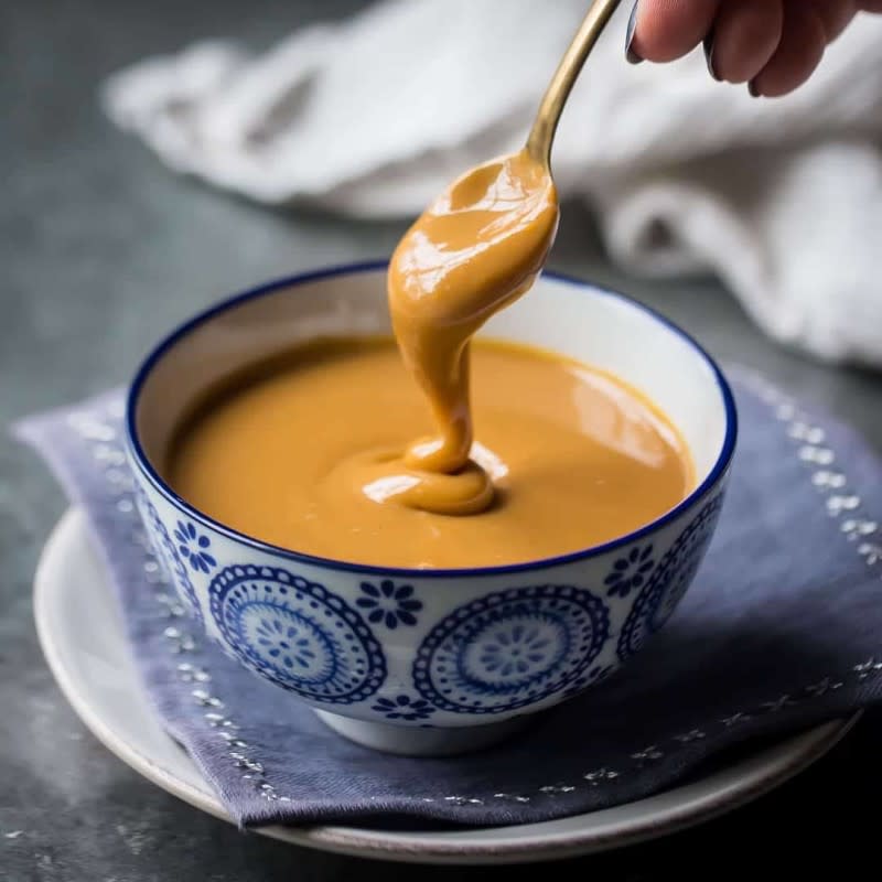 <p>Foodmania</p><p>This caramel-like sauce is key to so many Mexican desserts. </p><p><strong>Get the recipe: <a href="https://parade.com/1030857/kavitharamaswamy/how-to-make-dulce-de-leche/" rel="nofollow noopener" target="_blank" data-ylk="slk:Dulce de Leche;elm:context_link;itc:0;sec:content-canvas" class="link ">Dulce de Leche </a></strong></p><p><strong>Related: <a href="https://parade.com/846945/manuzangara/10-deliciously-gooey-caramel-recipes/" rel="nofollow noopener" target="_blank" data-ylk="slk:10 Deliciously Gooey Caramel Desserts;elm:context_link;itc:0;sec:content-canvas" class="link ">10 Deliciously Gooey Caramel Desserts</a></strong></p>