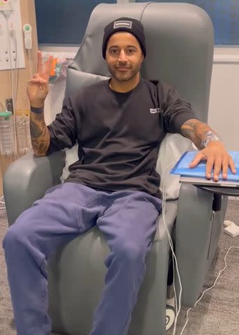 <p>Govind Sandhu/Instagram</p> Govind Sandhu, a marathon runner and TikTok music exec, shares updates from his cancer treatment.