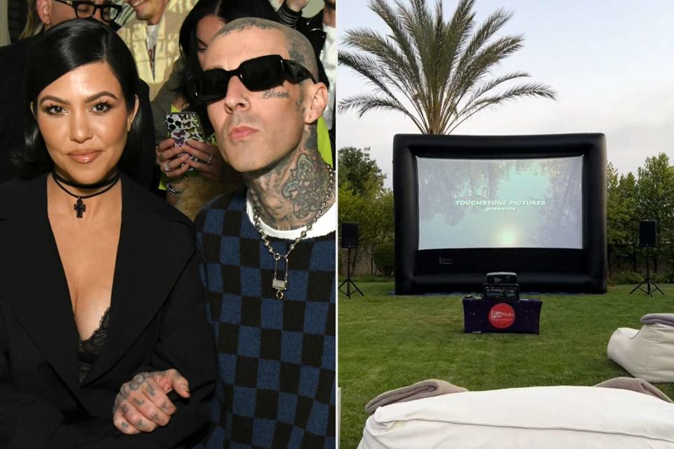 <p>Rodin Eckenroth/Getty Images; Kourtney Kardashian TikTok</p> Kourtney Kardashian and Travis Barker