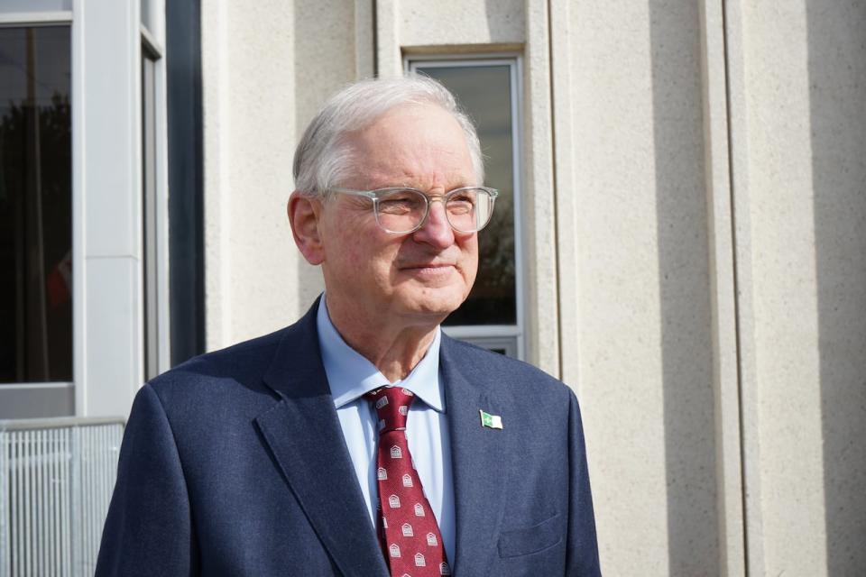 Jacques Frémont, president and vice chancellor of the University of Ottawa, came to Sudbury to announce the agreement between the two institutions.