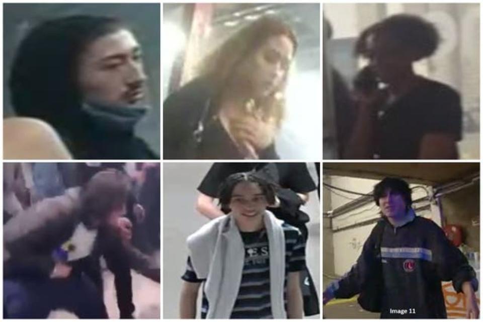 Faces of people police believe could have been victims of the stabbing (Met Police)