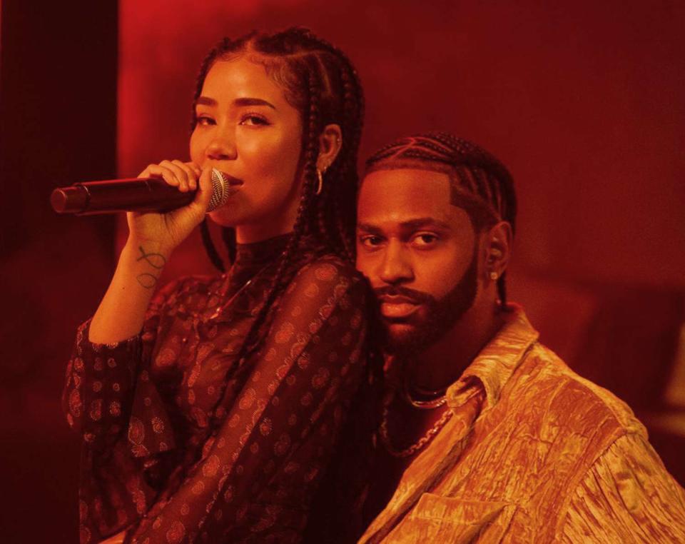 Jhené Aiko and Big Sean perform for the BET Hip Hop Awards 2020